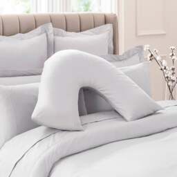Dorma Smooth & Soft 300 Thread Count 100% Cotton Sateen V-Shaped Pillowcase - thumbnail 1