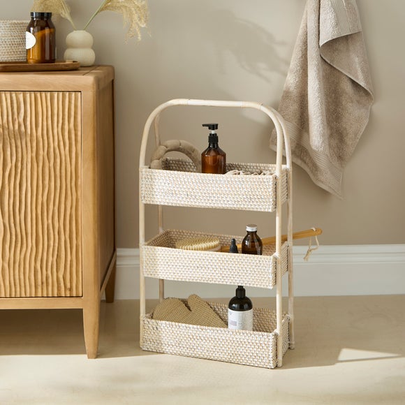 The Edited Life Rattan White Wash Caddy - image 1