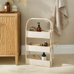 The Edited Life Rattan White Wash Caddy - thumbnail 1