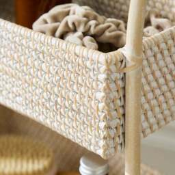 The Edited Life Rattan White Wash Caddy - thumbnail 2