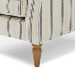 Oswald Pinstripe Wingback Armchair - thumbnail 6