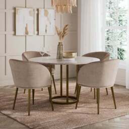 Bella Dining Chair, Velvet - thumbnail 2
