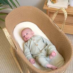 Clair De Lune Organic Moses Basket