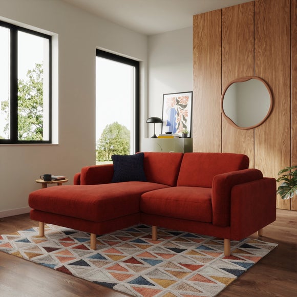Newton Luxe Chenille Corner Chaise Sofa - image 1