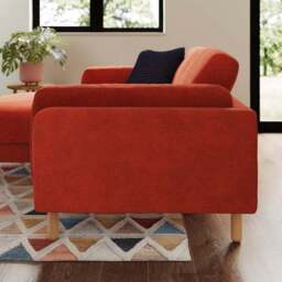 Newton Luxe Chenille Corner Chaise Sofa - thumbnail 2