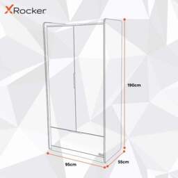 X Rocker Electra 2 Door Wardrobe with LED Lights - thumbnail 5