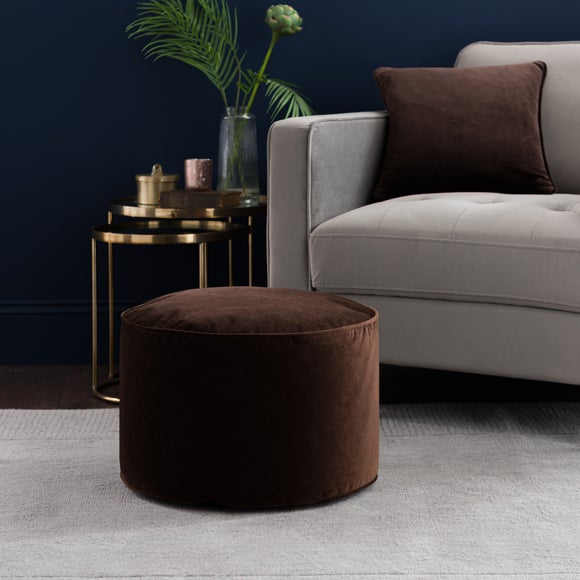 Eliza Velvet Pouffe - image 1