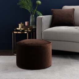 Eliza Velvet Pouffe - thumbnail 1
