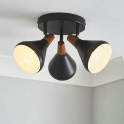Elements Wolston 3 Light Semi Flush Spotlight - thumbnail 1