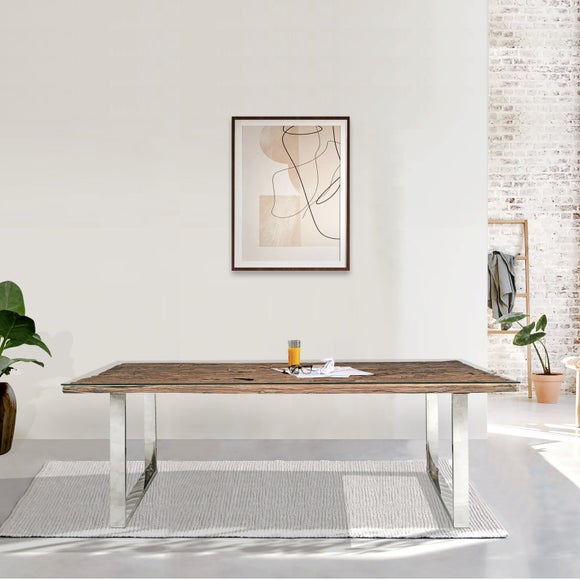 Indus Valley Railway Sleeper 8 Seater Dining Table - image 1