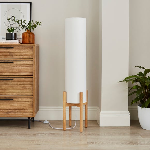 Odin Linen Midi Floor Lamp - image 1