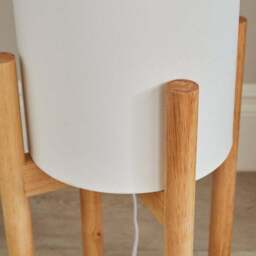 Odin Linen Midi Floor Lamp - thumbnail 3