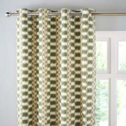 Avis Stripe Eyelet Curtains - thumbnail 1
