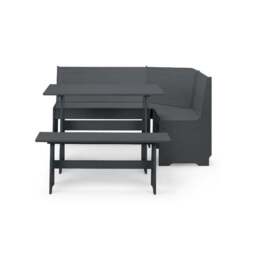 Newport 4 Seater Rectangular Corner Dining Table with Bench - thumbnail 5