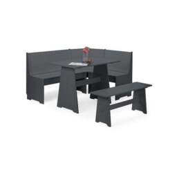 Newport 4 Seater Rectangular Corner Dining Table with Bench - thumbnail 4