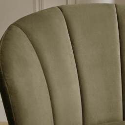 Kiley Dining Chair with Black Legs, Velvet - thumbnail 4