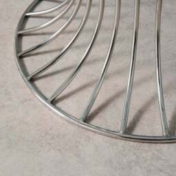 Yinka Ilori Trumpet Round Glass Top Metal Dining Table - thumbnail 3