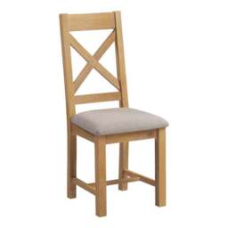 Windsor Set of 2 Cross Back Dining Chairs - thumbnail 2