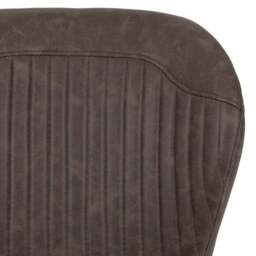 Quebec Set of 4 Dining Chairs, Brown Faux Leather - thumbnail 6