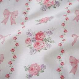 Vintage Floral Frill 100% Cotton Duvet Cover and Pillowcase Set - thumbnail 3