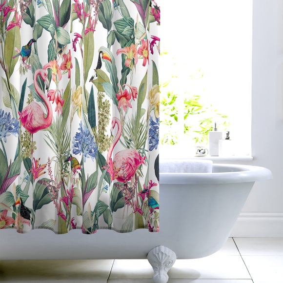 Tropical Garden Shower Curtain - image 1