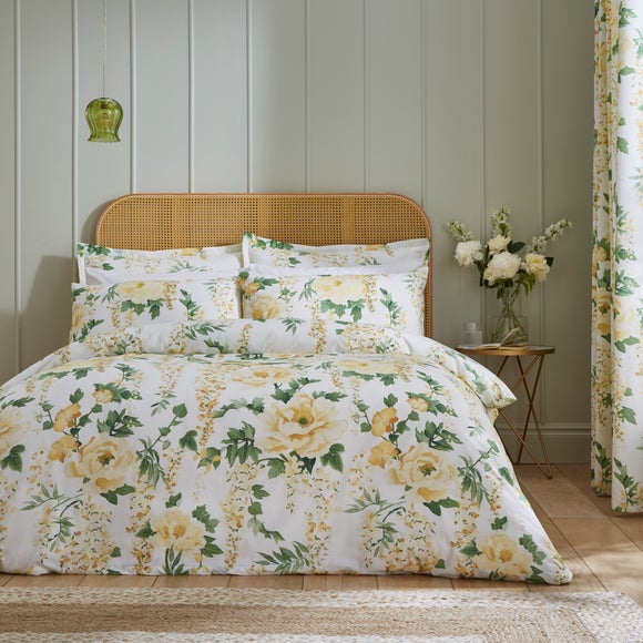Hidcote Peonies Polycotton Duvet Cover & Pillowcase Set - image 1