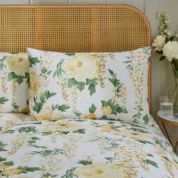 Hidcote Peonies Polycotton Duvet Cover & Pillowcase Set - thumbnail 2