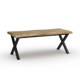 Ezra Coffee Table, Rustic Wood Effect - thumbnail 6