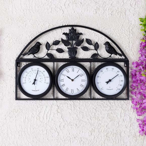 Charles Bentley Rutland Outdoor Triple Faced Wall Clock - image 1