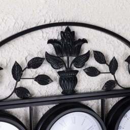 Charles Bentley Rutland Outdoor Triple Faced Wall Clock - thumbnail 3