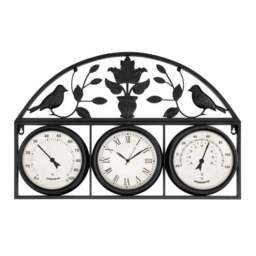 Charles Bentley Rutland Outdoor Triple Faced Wall Clock - thumbnail 4