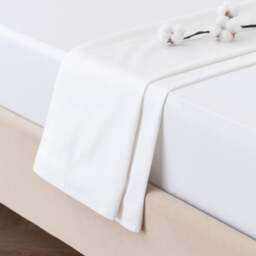 Dorma Smooth & Soft 300 Thread Count 100% Cotton Sateen Flat Sheet - thumbnail 1