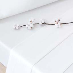 Dorma Smooth & Soft 300 Thread Count 100% Cotton Sateen Flat Sheet - thumbnail 2