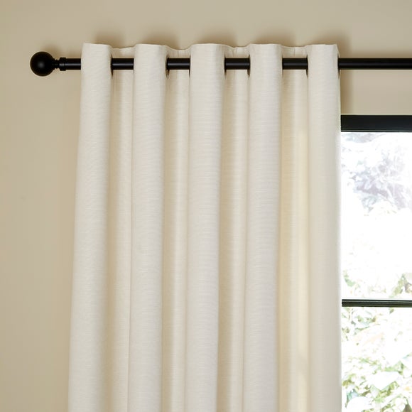 Two Tone Chenille Eyelet Curtains - image 1