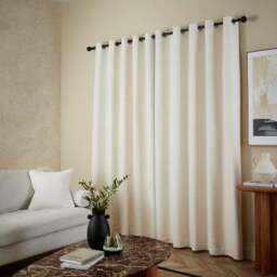 Two Tone Chenille Eyelet Curtains - thumbnail 4