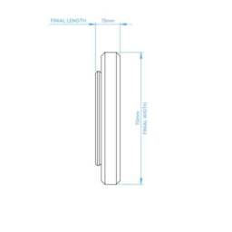Stepped Stud Fixed Metal Curtain Pole with Rings - thumbnail 6