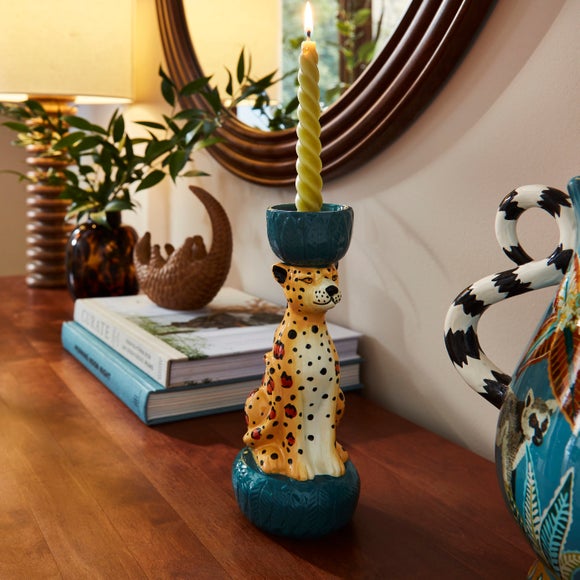 Leopard Candlestick Holder - image 1