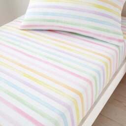 Pack of 2 Rainbow Hearts Fitted Sheets - thumbnail 2