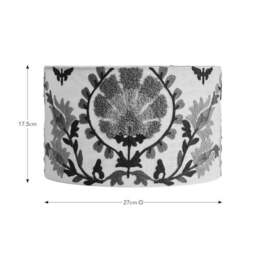Hani Embroidered Easy Fit Drum Lamp Shade - thumbnail 5