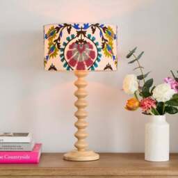 Hani Embroidered Easy Fit Drum Lamp Shade - thumbnail 4