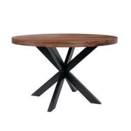 Indus Valley Logan 4 Seater Round Dining Table With 4 Logan Chairs - thumbnail 2