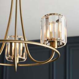 Vogue Laney Traditional 3 Light Semi Flush Ceiling Light - thumbnail 2