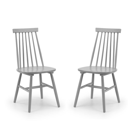 Alassio Set of 2 Spindle Dining Chairs - image 1