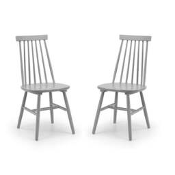 Alassio Set of 2 Spindle Dining Chairs - thumbnail 1