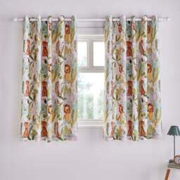 Jungle Friends Blackout Eyelet Curtains - thumbnail 2