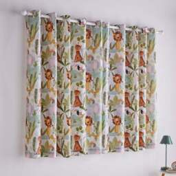 Jungle Friends Blackout Eyelet Curtains - thumbnail 4