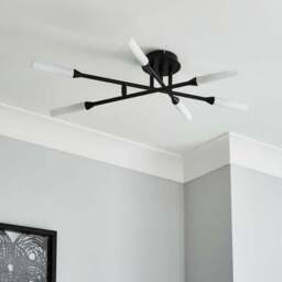 Elements Fontain 6 Light Semi Flush Ceiling Light - thumbnail 2