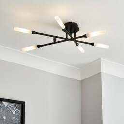 Elements Fontain 6 Light Semi Flush Ceiling Light - thumbnail 1