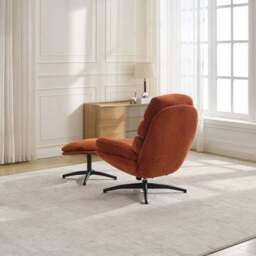 Clark Swivel Chair and Footstool - thumbnail 3