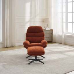 Clark Swivel Chair and Footstool - thumbnail 2